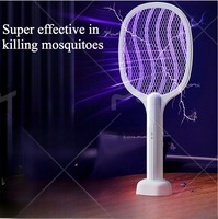 Raquette électrique anti-moustiques et lampe 2-en-1 rechargeable en gros : Super puissante, attraction automatique, chargement USB, prêt pour le dropshipping