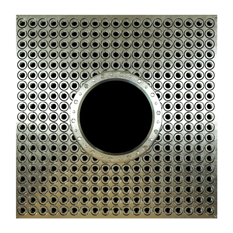 Perforated Display Stand Processing Of Stainless Steel Sheet Metal Parts Round Hole Powder Coated Perforated Metal Sheet