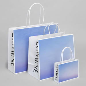 Vêtements sac à main papier spécial publicité haut de gamme personnalisation couleur étanche antichoc en gros impression sac en papier - Product Image 3