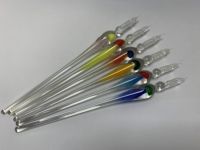 Stylo Plume en Verre Fait Main de Haute Qualité, Style Vintage, Motif Méduse, pour Calligraphie, Écriture et Dessin, Idéal pour Cadeau de Fêtes