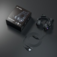 Casque de jeu 2.4G avec microphone Demon ENC rose/noir 7.1 pour PC Switch PS4 nouvelle Xbox