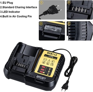 <span class=keywords><strong>Chargeur</strong></span> rapide Li-Ion 3A modèle <span class=keywords><strong>DCB112</strong></span>, entrée 260V, compatible avec les batteries 10.8V, 14.4V, 18V - Product Image 4