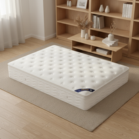 Matelas en mousse à mémoire de forme et latex à ressorts ensachés, emballé en rouleau, durable, prix direct usine 2026, taille personnalisée, pour hôtels et villas, vente en gros