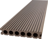 Planches de terrasse extérieures en composite WPC imperméables pour aménagement paysager, prix d'usine Rongke