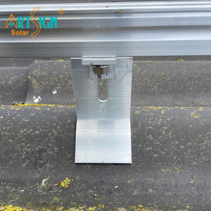 Art Sign Factory Support de montage solaire en aluminium avec pince en forme de L pour la <span class=keywords><strong>fixation</strong></span> du panneau <span class=keywords><strong>sur</strong></span> le toit ondulé - Product Image 5