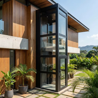 Ascenseur panoramique pour villa extérieure, cadre blanc, design moderne, utilisation intérieure/extérieure