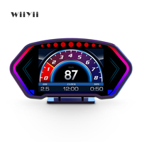 Escáner OBD2 WiiYii P3, Medidor Multifunción, Velocímetro, Pantalla de Visualización Frontal (HUD) con GPS, Pantalla LED de 6 Pulgadas, Conexión Tipo-C, Universal