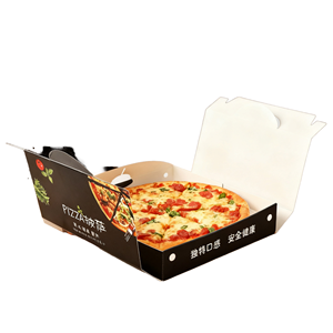 Caja de Pizza de Cartón Biodegradable Personalizada de 10-20 Pulgadas, Impresión Digital Flexográfica de Grado Alimenticio, Fábrica de Empaques al por Mayor OEM - Product Image 1