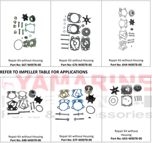 מנוע סירה מנוע יפן yamarine מים משאבת תיקון 682-w0078-00 682-w0078-a1-00 - Product Image 4