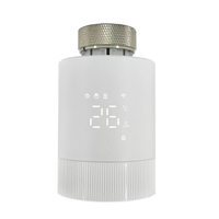 Vanne thermostatique intelligente Tuya Zigbee 3.0 TRV, thermostat de radiateur automatique, contrôleur de température, batterie, utilisation domestique, hôtelière, compatible Alexa et Google