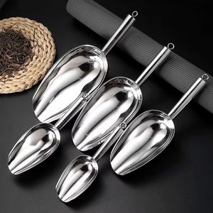 Pelle à glace en acier inoxydable de qualité alimentaire, pour céréales, farine et bonbons, avec anneaux de suspension pour bar, restaurant, cuisine - Product Image 1