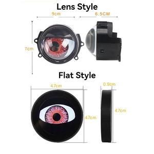 Khuyến mại Xe <span class=keywords><strong>LED</strong></span> mắt thiên thần ánh sáng mắt quỷ nhấp nháy cho quay & lái xe 3 inch tròn mắt thiên thần đèn cho xe tải - Product Image 5