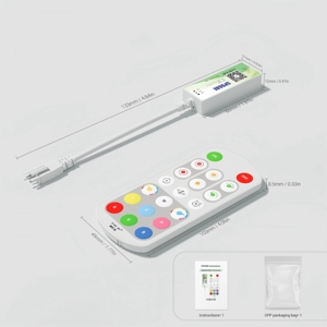 Control remoto inalámbrico Rf Ws2811 Ws2812B DC 5-24V RGB Controlador <span class=keywords><strong>Led</strong></span> Spi Pwm App2.4G Rgbic Music Diy Efecto dinámico Tira de luz - Product Image 5