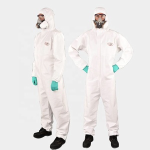 <span class=keywords><strong>Combinaison</strong></span> de Protection jetable respirante de Type 5 6 pour Asbesto chimique de salle blanche - Product Image 1