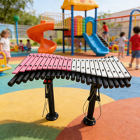 Dual-Player Sensory Training Interactive Outdoor Metal Percussion Instrument Kids Early Education Park School Home