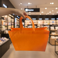 Sac de shopping publicitaire réutilisable, biodégradable, non tissé, avec impression de logo personnalisé pour les achats professionnels