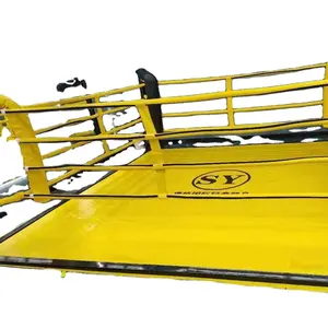 <span class=keywords><strong>Mini</strong></span> ring de boxe thaïlandaise Muay Thai MMA <span class=keywords><strong>UFC</strong></span> BJJ professionnel de haute qualité en toile personnalisée de 5*5m avec cordes élastiques - Product Image 1