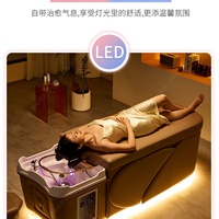 Offre Spéciale : Lit de Massage Spa Moderne avec Logo Personnalisé, Bassin en Céramique et Base en Acier Inoxydable, avec Rangement