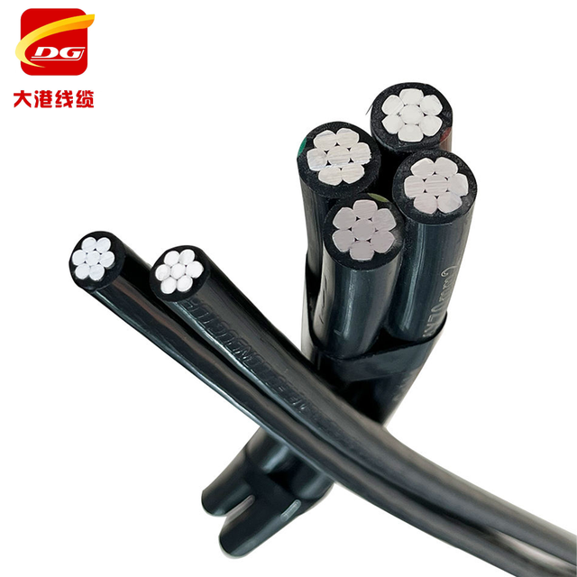 ABC Cable Aerial Bundled Self-Supporting Aluminum Overhead Cable with XLPE/PVC/PE Insulation