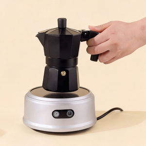 <span class=keywords><strong>Cafetera</strong></span> Moka Negra de Alta Calidad para Estufa, <span class=keywords><strong>Cafetera</strong></span> Moka de Múltiples Capacidades, <span class=keywords><strong>Cafetera</strong></span> Espresso con Mango Resistente al Calor - Product Image 4