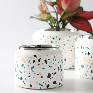 Plantes en <span class=keywords><strong>céramique</strong></span>, pot de plantes pour décoration de mariage, maison, hôtel, motif macéro3, jardinage, intérieur et <span class=keywords><strong>extérieur</strong></span> - Product Image 3