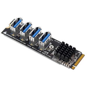 USB 3,0 PCI-E карта расширения <span class=keywords><strong>M</strong></span>.<span class=keywords><strong>2</strong></span> на PCIE Райзер адаптер карта 4 порта PCI-Express адаптер - Product Image 2