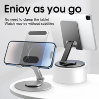 360 Rotation supports de téléphone portable personnalisés pliable réglable support de téléphone universel en alliage d'aluminium support de tablette