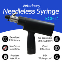 Injecteur Électrique Professionnel ECI-T4 Sans Aiguille pour la Vaccination du Bétail, Seringue Intradermique Haute Pression pour l'Élevage Porcin