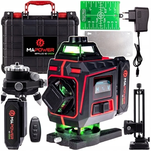 Livella <span class=keywords><strong>Laser</strong></span> Professionale 4D a Linee Incrociate, Misuratore <span class=keywords><strong>Laser</strong></span> Planare Verde a 360 Gradi - Product Image 1
