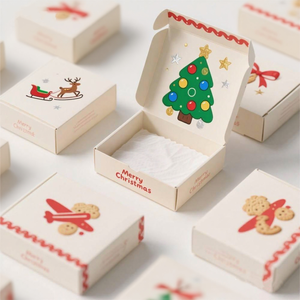 Tùy Chỉnh Các Tông Màu Trắng Hộp Cookie Quà Tặng Bao Bì Lễ hội Giáng Sinh In Tái Chế Hộp Giấy Được Thực Hiện Bởi Nhà Sản Xuất Hộp - Product Image 3