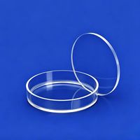 Cuvette en quartz UV sur mesure avec capuchon, 99,99 % SiO2, résistance aux hautes températures 1200°C pour photoréaction