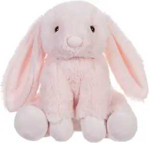 Wholesale Custom Stuffed Rabbit Bunny Plush Toy Doll Cute Little Pink Long Ear Rabbit For Kids