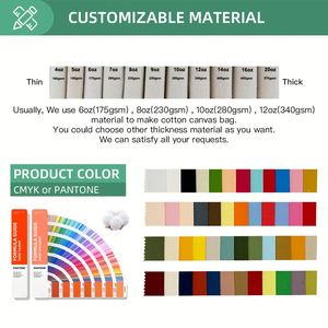 Sac fourre-tout en toile personnalisable en gros, plusieurs couleurs, sac de courses réutilisable en coton avec logo pour impression personnalisée promotionnelle - Product Image 6