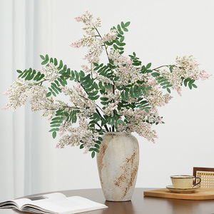 Ramilletes de Flores Artificiales Ruilisi, Flores de Seda Blancas, Decoraciones para Bodas y Hogar, Arreglo para Jarrón de 60 cm - Product Image 1