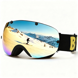 BE NICE Mix Color Full UV400 Protection Spherical <span class=keywords><strong>Ski</strong></span> Goggle Unisex Snow Goggles for Snowboarding and Skiing SNOW - 2300 - Product Image 2