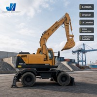 Excavadoras de Ruedas Usadas en Buen Estado, Hyundai R150w-7 150w-9s, Excavadora de Ruedas de Segunda Mano, Hyundai 150 Original