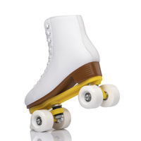 Meilleures ventes : Patins à roulettes quad à 4 roues en cuir noir, patins de patinoire professionnels pour adultes