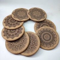 Sous-verres promotionnels personnalisés avec logo d'usine, sous-verres en liège écologiques, sous-verres ronds en liège pour boissons