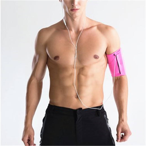 Brassard de sport d'été en PU tendance pour le jogging, avec porte-monnaie et porte-clés, pochette d'équipement de fitness et de course - Product Image 3