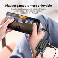 8pin Earphone Audio Aux Splitter Headphone adaptor Jack 2 in 1 untuk Iphone kabel Usb bercahaya standar