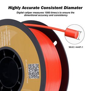 Filamento PLA rojo DB 1-12KG Impresora 3D FDM de alta calidad 1,75 MM Precisión dimensional +/-0,03mm 1KG/carrete (2.2lbs) Sin burbuja - Product Image 4