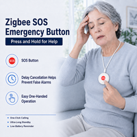 Bouton d'alarme Tuya Zigbee, télécommande, bouton SOS, bouton de panique pour appel d'urgence, alerte par application, pour personnes âgées/enfants/enceintes, sécurité