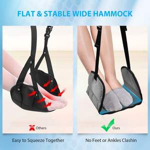 Repose-jambes d'avion en mousse à mémoire de forme de qualité supérieure Repose-pieds de vol long confortable - Product Image 5