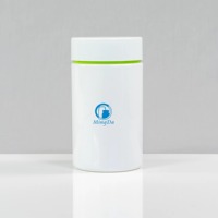 Bouteille cylindrique colorée en PET de 500 cc pour vitamines, col de 63 mm, bouchon à vis double couche, conteneur d'emballage pour suppléments et gélules