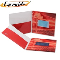 Boîtes de cartes de vœux personnalisées, fourniture d'usine, boîte-cadeau de courrier de 7 pouces, carte vidéo publicitaire lcd