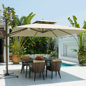 Sombrilla Moderna Personalizada para Exteriores con Luz LED, Parasol de <span class=keywords><strong>Patio</strong></span> Impermeable con Doble Toldo para Piscina y Playa - Product Image 3