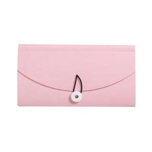 Expanding 13-Pocket Eco-friendly File Folder Organizer with Labels Bungee Closure Mini PP <strong>Wallet</strong> for <strong>Receipts</strong> Customized Colors - Product Image 5
