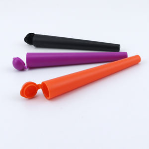 Tubo Cónico de Plástico Personalizado de 120 mm para Almacenamiento de Conos de Papel, Tubo Guardaconos Pre-Enrollados King Size con Tapa - Product Image 1