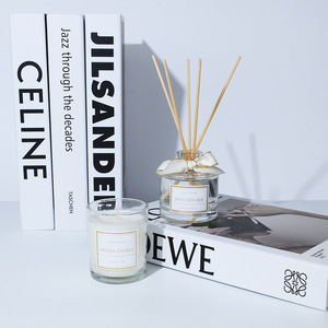 LANJO Platinum/Black Gold Scented <b>Candle</b> Reed Diffuser Gift <b>Set</b> Ideal Wedding Favors Wholesale Available for Cross-Border - Product Image 4