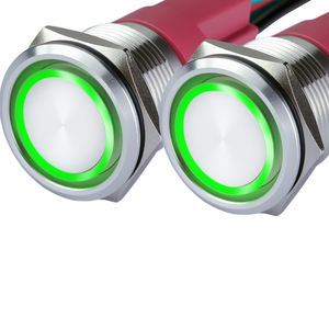 สวิตช์ปุ่มกดโลหะ IP65กันน้ำสำหรับเครื่องใช้ไฟฟ้าในบ้านพร้อม1NO1NC 24V สำหรับ10A - Product Image 1